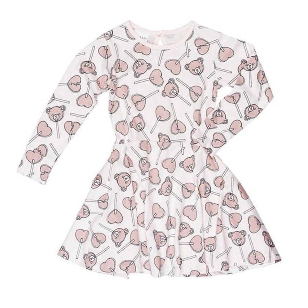 Huxbaby Lolly Bear Skater Dress